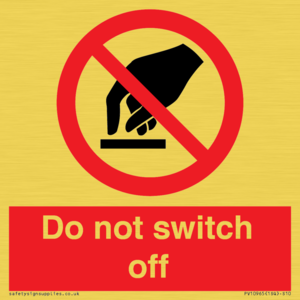 Do not switch off 